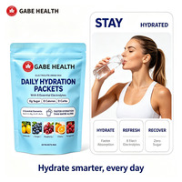 Poudre d'électrolytes sans sucre en gros, 20 sachets d'hydratation, 8 minéraux, 0 calorie, 5 saveurs de fruits pour la gym et le sport, OEM