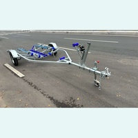 Remorque pour bateau galvanisée à essieu unique, capacité de charge 450 kg, haute qualité, prix usine, avec certification VIN CE DOT, ventes en promotion
