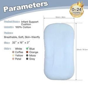 Nid de bébé en coton de haute qualité, coussin de sommeil doux pour nourrissons, nid de bébé portable pour nouveau-né - Product Image 3