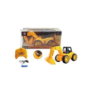 Huina metal rc bulldozer, caminhão de brinquedo com controle remoto para meninos, construção rc brinquedos, caminhão grande rc