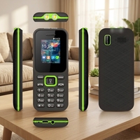Teléfono Móvil Básico 2G Dual SIM con LED y Teclado, Desbloqueado, para Estudiantes y Personas Mayores, Modelo 390e