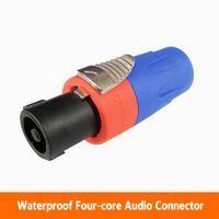 Connecteur Speakon étanche 4 broches ABCCABLS T302W avec bornes à vis pour câble de haut-parleur de scène