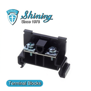 Bloc de bornes à clipser sur rail DIN TR-30, type assemblé, 600V 30A, avec contact en laiton et connexion par vis - Product Image 1