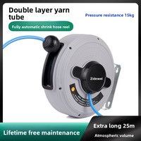 Enrouleur de Tuyau Automatique Gonflable - Enrouleur Électrique d'Eau/Air, Outil de Rétraction Pneumatique pour Réparation Automobile et Détailing