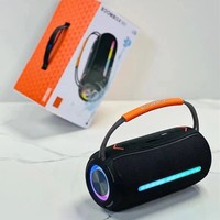 Altavoz Inalámbrico Portátil Boombox 360 LED para Exteriores, Columna de PC Impermeable de 20W, Reproductor de Música, Regalo, RGB, Inalámbrico, para Teléfono Móvil