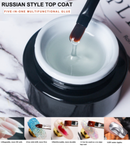 Bán buôn Nữ Hoàng sáng UV Gel Nail Art <span class=keywords><strong>5</strong></span> sử dụng Nga trong suốt sáng bóng Top Coat - Product Image 3