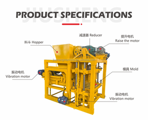 QTJ4-28Semi tự động bê tông xi măng DIESEL rắn giá trong Jamaica để bán gạch khối làm máy móc - Product Image 5