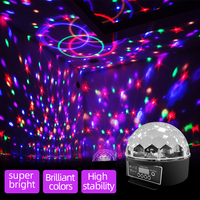 Lumière Disco en cristal LED 6*3 RGBWOP, boule magique, décoration de fête de mariage