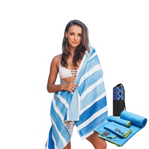 ผ้าเช็ดตัวไมโครไฟเบอร์แบบวาฟเฟิลพิมพ์ลาย แห้งเร็ว ขนาดพกพา สำหรับเดินทางและชายหาด ป้องกันแบคทีเรีย ขายดี พร้อมโลโก้ตามสั่ง - Product Image 4