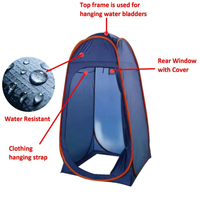 Tente de douche portable instantanée avec sac de transport, idéale pour le camping, vente chaude, personnalisable, installation et démontage en deux secondes