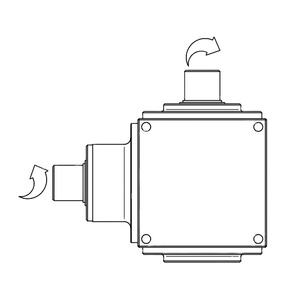 Caja de Engranajes Serie T de 90 Grados, Reductor de Velocidad, 2000 Nm, Alta Velocidad, 3000 rpm, Conmutador, Caja de Engranajes Tipo T - Product Image 2