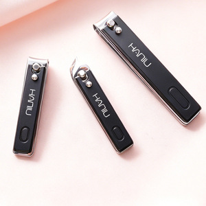 Factory direct stock of stainless steel single nail clippers, flat and angled nail clippers, portable nail <b>trimmers</b> for home - Product Image 2