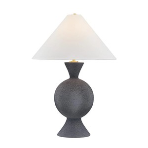 Lampe de table moderne en céramique blanche double gourde avec accent doré |   Éclairage Élégant et Propre pour Hôtels de Luxe et Maisons - Product Image 5