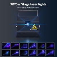 AICPOSE 5W Animasi Laser Dj Club Disco Laser Light Profesional Rgb Laser Light Show untuk Panggung
