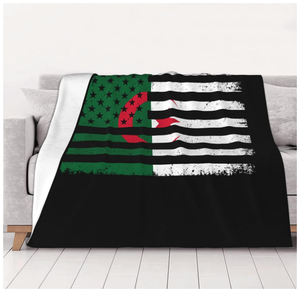Couverture Algérie en flanelle toutes saisons pour canapé, lit et cinéma – Taille complète - Product Image 1
