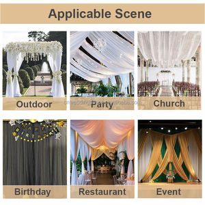 10*20 피트 웨딩 교회 무대 휘장 장식 배경 커튼 - Product Image 5