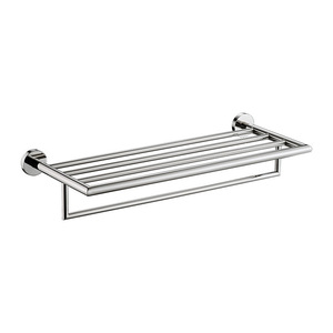 Stainless Steel Towel Rack 25in Wall Mounted Linear Minimalist Bathroom Accessory - Product Image 3