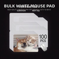 Tapis de Souris Blancs en Caoutchouc Anime en Gros pour Sublimation, Blanks Personnalisables, Tapis de Bureau Antidérapant, Expédition depuis l'Entrepôt Américain