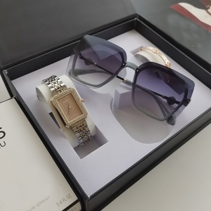 Đồng hồ thạch anh nữ thời trang, kính và Bộ vòng đeo tay. Bao bì hộp quà tặng thời trang phổ biến - Product Image 5