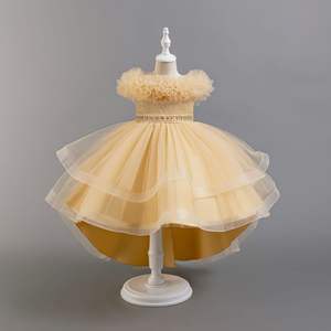 Niñas fiesta elegante niños niña boda tutú <span class=keywords><strong>vestido</strong></span> en capas dama de honor comunión Navidad - Product Image 6