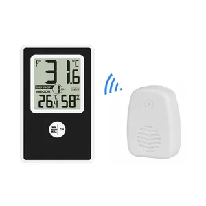 Werkseitiges drahtloses OEM-Thermometer Digitales Hygrometer für den Heimraum mit 8-Kanal-unterstütztem Temperatur sensor