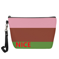 Pochette cosmétique personnalisée en similicuir PU Gynesexual Gay Rainbow pour voyage d'affaires, rangement de beauté sur coiffeuse et stock de vente au détail