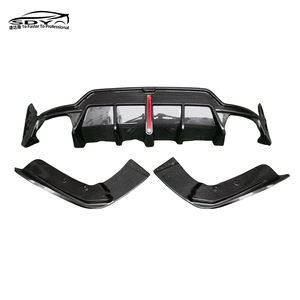 G20 lci <span class=keywords><strong>M</strong></span> ตัวกระจายแสงคาร์บอนไฟเบอร์สไตล์สปอร์ต V พร้อมไฟกันชนหลังสำหรับ BMW 3 Series G20 G28 lci - Product Image 3