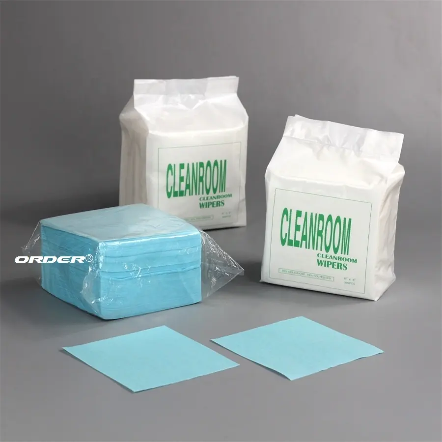 Cina produttore spunlace tessuto non tessuto elettronica camera bianca a basso rivestimento stracci salviette pulite