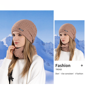 Gorro <span class=keywords><strong>de</strong></span> <span class=keywords><strong>Lana</strong></span> <span class=keywords><strong>con</strong></span> <span class=keywords><strong>Orejeras</strong></span> para Protección Contra el Frío en Invierno para Hombres y Mujeres, Conjunto <span class=keywords><strong>de</strong></span> Dos Piezas <span class=keywords><strong>de</strong></span> Gorro y Bufanda Tejidos <span class=keywords><strong>con</strong></span> Forro Polar - Product Image 4