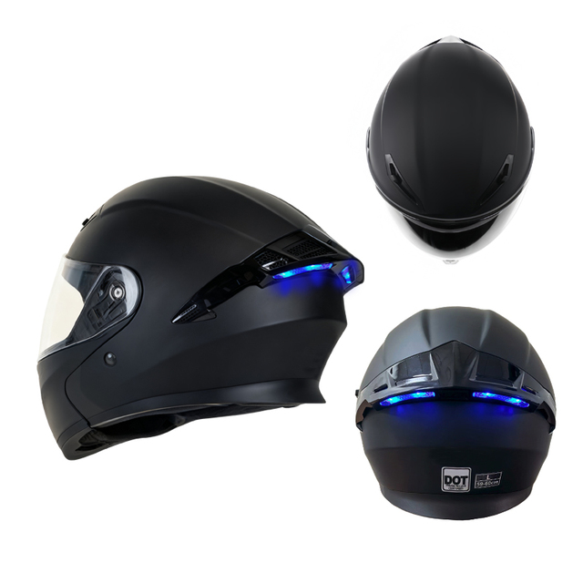 ZoomLon Hot Sale ECE DOT Double Lens ABS Modular Helmets for Adults New LED Tail Lights Various Color Options Flip Helmets