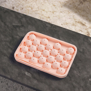 เครื่องทำไอศกรีมซิลิโคนเกรดอาหาร A3346เครื่องบดน้ำแข็งรังผึ้ง25เซลล์แบบยั่งยืนพร้อมฝาปิดสำหรับใช้ในครัวเรือน - Product Image 3