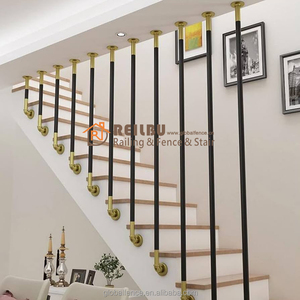 Reilbu Easy to Install Railing SS304 316 <strong>Handrail</strong> Brackets <strong>for</strong> Garden Loft <strong>Stairs</strong> Non-Slip Decking Railings - Product Image 6