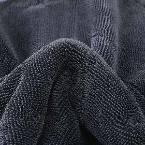 Toalla de limpieza de coche de microfibra de secado rápido 30cm x 30cm 600gsm toallita suave con anillo giratorio absorbente para un secado eficaz del coche - Product Image 3