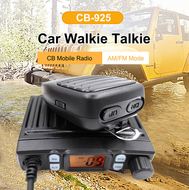 Smart 10 Meter Amateur Mobile Radio CB-925 Mini CB Mobile Walkie Talkie AM FM Car Radio