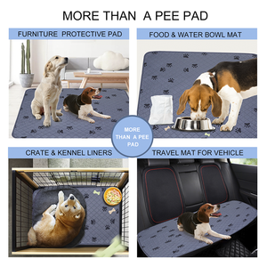 Özel su geçirmez kullanımlık köpek ve yavru çiş pedleri Anti kayma yıkanabilir köpek eğitim işemek ped - Product Image 3
