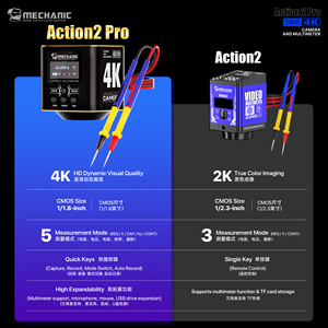 Cámara Industrial MECHANIC Action 2 <span class=keywords><strong>Pro</strong></span> 4K IMX678 de <span class=keywords><strong>12</strong></span> Bits HDMI para Reparación de Sensores de Voltaje y Resistencia de Cabeza de Imagen Electrónica de Teléfonos - Product Image 3