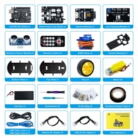 Voiture robot intelligente LAFVIN avec caméra ESP32 S3 WROOM pour Arduino, voiture robot télécommandée, kit d'assemblage DIY, apprentissage de la programmation