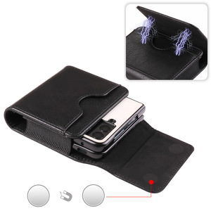 Nueva Funda de Piel Sintética para Teléfono Móvil con Cierre Magnético, Clip para Cinturón, Funda Tipo Holster para <span class=keywords><strong>Samsung</strong></span> <span class=keywords><strong>Galaxy</strong></span> <span class=keywords><strong>Z</strong></span> Flip 7 6 5 - Product Image 4