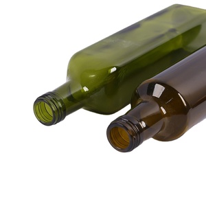 Ustensiles de cuisine de qualité alimentaire vide carré <span class=keywords><strong>Marasca</strong></span> 1 litre bouteilles d'huile d'olive en verre - Product Image 3