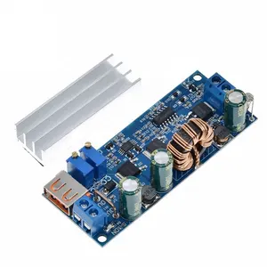 DC DC Step Up Boost Converter 2-24V untuk 3-30V 4A 80W CC CV Power Modul Adjustable Diatur Power Supply 3.7V 6V 9V 12V dengan USB