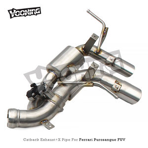 Reemplazo Directo de Fábrica para Ferrari Purosangue FUV V12 6.5L <span class=keywords><strong>2022</strong></span>+SS304, Silenciador Trasero con Tubo Intermedio X y Sistema de Válvulas Inteligentes - Product Image 6