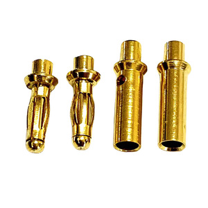 Gold Plated Banana Plug 2.5 4.0mm Quick Disconnect <b>Terminal</b> Connector Brass Pin Socket Series For Battery Wiring - Product Image 4