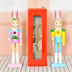 Juego de Figuras de Cascanueces de Madera de 25 cm, Decoración de Mesa con Diseño de Tulipán y Pala, Decoración Navideña para el Hogar, Embalaje en Caja de Regalo - Product Image 4