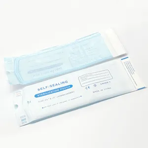 Factory Supply Steam Sterilization Medical Dental Sterile Self Sealing Pouch Packing Bag