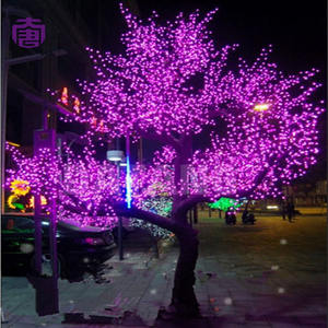Impresionante Árbol de Luz LED de Plástico con Flores de Cerezo Radiantes para Decoración de Eventos en Interiores y Exteriores - Product Image 2