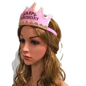 זוהר יום הולדת כובע מהבהב אקססורי לשיער לילדים מסיבת יום הולדת אספקת Led סרט תינוק ילד נסיכת כתר