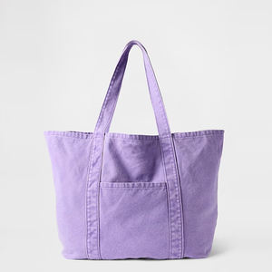 Bolsos de Hombro Personalizados para Chicas, Bolsos de Playa con Monograma al por Mayor, Bolsos de Lona de Algodón para Damas de Honor - Product Image 3