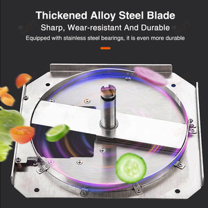 IT-PEVC Commerciële Roestvrijstalen Keukenmachine 6Mm-12Mm Opties Voor Groentefruitaardappel En Ui-Snijmachine - Product Image 3