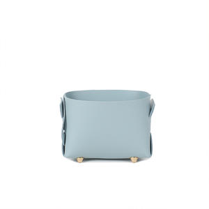 Porte-stylo pliable en cuir, boîte de rangement ronde pour cosmétiques, pour organiser le bureau, petits objets, bijoux, accessoires de maquillage - Product Image 4