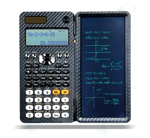 Display a matrice di punti funzioni 417 calcolatrice scientifica tappetino per scrittura calcolatrice solare e batteria al litio